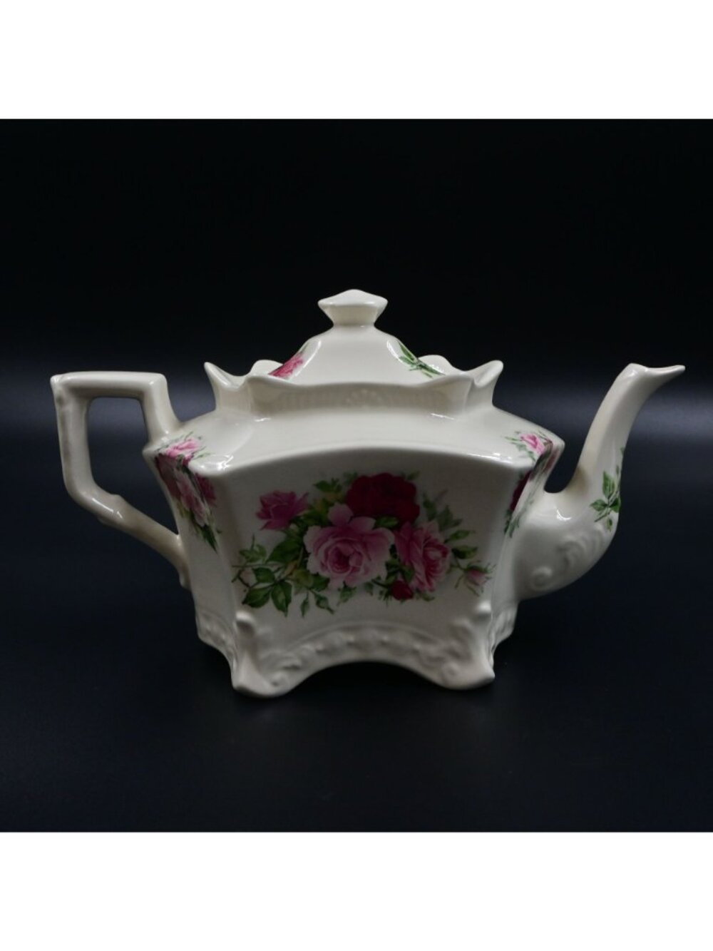 Crowne Oakes Designs New York Rose Tea Set - Teapot, Cream, Sugar Canisters - Picture 7 of 11